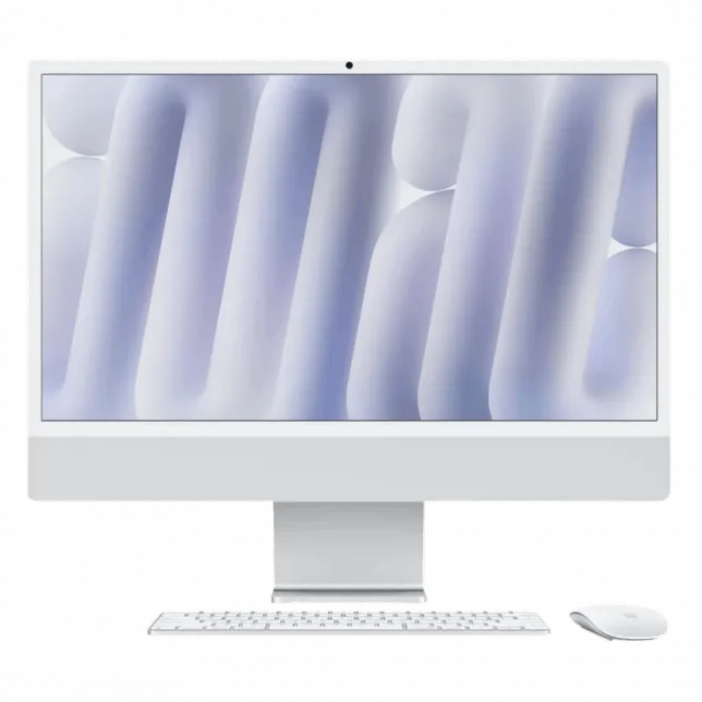 Apple iMac 24 with Retina 4.5K, Apple M4, 1TB, 10 CPU / 10 GPU, 32GB RAM, Silver with Nano-texture (Z1EJ000DU)