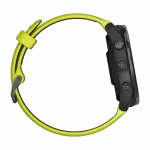 Смарт-годинник Garmin Forerunner 965 Carbon Grey DLC Titanium Bezel з чорним корпусом та Amp Yellow/Black силіконовим ремінцем
