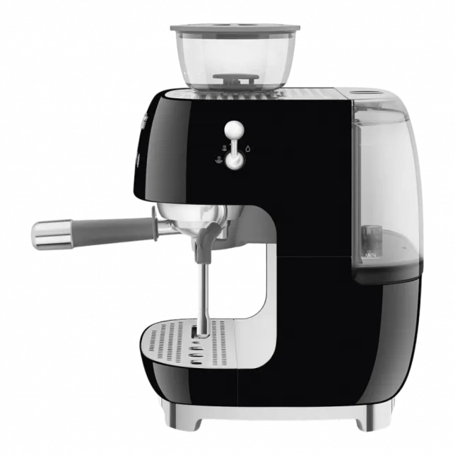 Кавомашина еспресо з кавомолкою Smeg (Black)