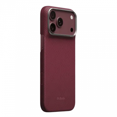 Чохол Pitaka Edge Ultra-Slim Argyle для iPhone 18 Pro/17 Pro Burgundy