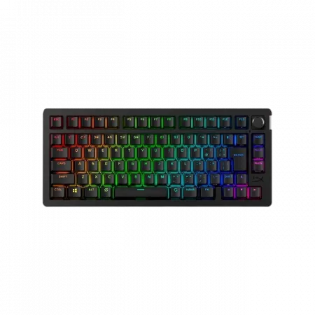 Клавіатура механічна HyperX Alloy Rise 75key, Red, USB-A/WL/BT, EN/UA, RGB, чорний