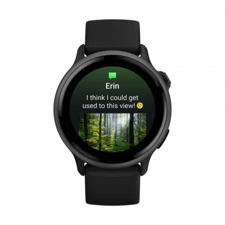 Смарт-годинник Garmin Vivoactive 6 Slate з Black чорним силіконовим ремінцем