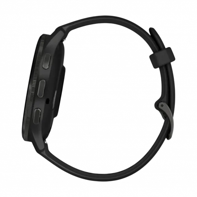 Смарт-годинник Garmin Venu 3 Slate stainless steel bezel з чорним корпусом та силіконовим ремінцем