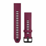 Ремінець QuickFit 20 мм, Merlot/Graphite фіолетовий/темно-сірий силіконовий