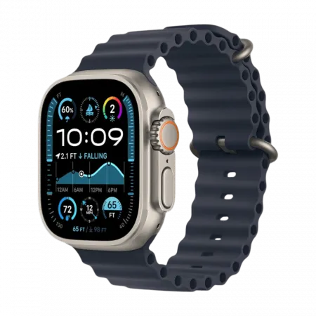 Apple Watch Ultra 2 49mm GPS + LTE Titanium Case with Navy Ocean Band