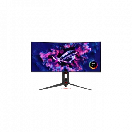 Монітор Asus 34" ROG Swift OLED PG34WCDN 2xHDMI, DP, USB-C, 3xUSB, Audio, QD-OLED, 3440x1440, 21:9, 360Hz, 0.03ms, DCI-P3 99%, CURVED, G-SYNC, FreeSync, HAS, HDR500