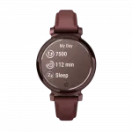 Смарт-годинник Garmin Lily 2 Classic Dark Bronze з Mulberry бордовим шкіряним ремінцем