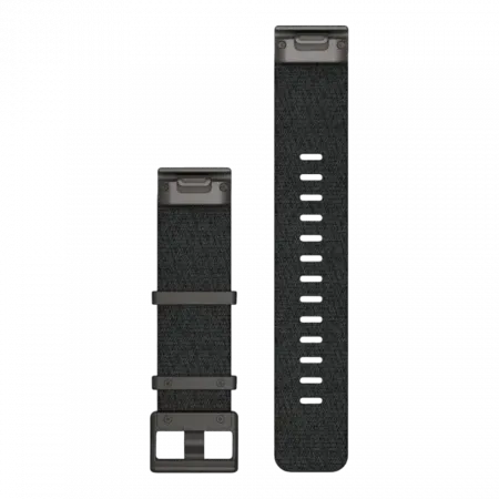 Ремінець QuickFit 22 мм, Heathered Black чорний жакардовий нейлоновий