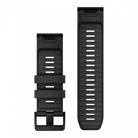 Ремінець QuickFit 26 мм, Black чорний силіконовий