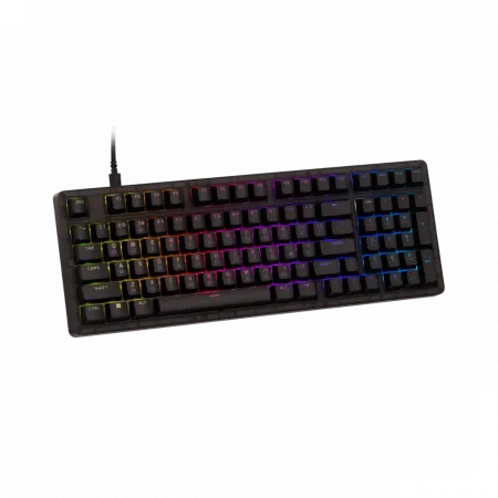 Клавіатура механічна HyperX Alloy Origins 2 1800 103key, Red, USB-A, Hot-Swap, EN/UA, RGB, чорний