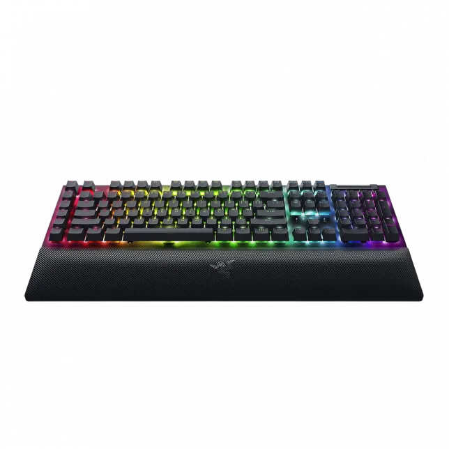 Клавіатура механічна Razer BlackWidow V4, 114key, Yellow Switch, USB-A, EN/RU, RGB, чорний