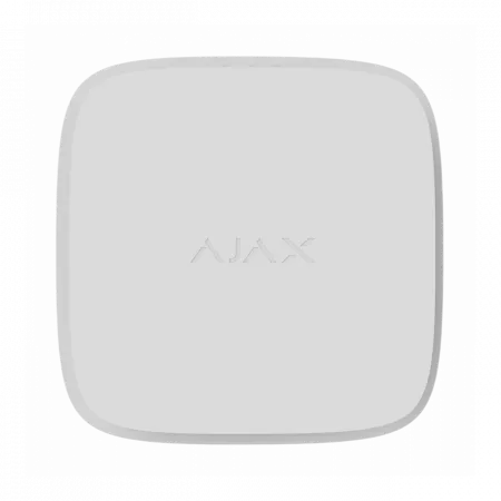 Датчик диму та температури Ajax FireProtect 2 RB Heat Smoke Jeweler, змінна батарея, бездротовий, білий