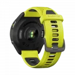 Смарт-годинник Garmin Forerunner 965 Carbon Grey DLC Titanium Bezel з чорним корпусом та Amp Yellow/Black силіконовим ремінцем