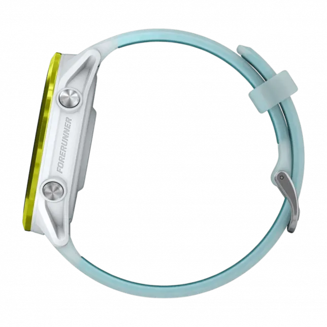 Смарт-годинник Garmin Forerunner 570 47мм Amp Yellow Aluminum з Translucent Whitestone/Turquoise блакитним силіконовим ремінцем