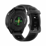 Смарт-годинник Garmin Forerunner 570 47мм Slate Gray Aluminum з Translucent Black чорним силіконовим ремінцем