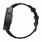 Смарт-годинник Garmin Fenix 9 Pro - inReach, 47мм Carbon Gray DLC Titanium з Black/Pebble Grey чорним/темно-сірим силіконовим ремінцем