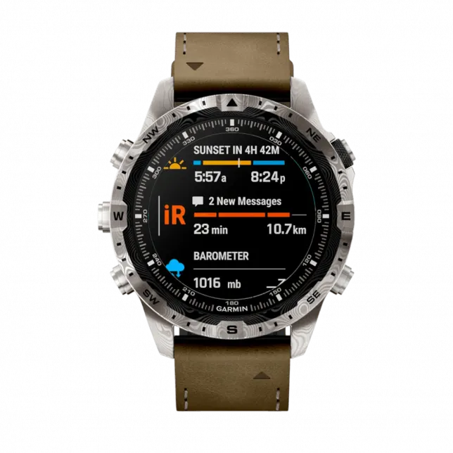 Смарт-годинник Garmin MARQ Adventurer (Gen 2) Damascus Steel Edition