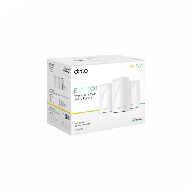 Система WiFi-Mesh TP-LINK Deco BE65 BE11000, 4x2.5GE LAN/WAN, 1xUSB 3.0, 3 мод