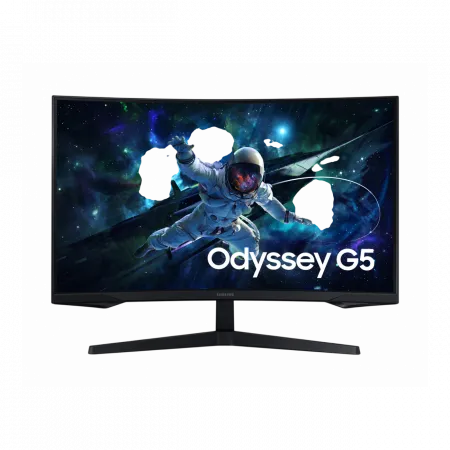 Монітор Samsung 31.5" Odyssey G55C 2xHDMI, DP, VA, 2560x1440, 165Hz, 1ms, CURVED