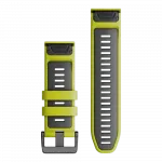Ремінець QuickFit 26 мм, Electric Lime/Graphite жовтий силіконовий 