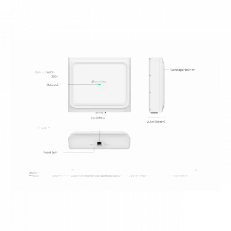 Точка доступу TP-LINK EAP650 D30 OUTDOOR AX3000,  1xGE LAN, PoE,  Passive PoE