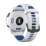 Смарт-годинник Garmin Forerunner 265 з Whitestone корпусом та Whitestone/Tidal Blue білим силіконовим ремінцем