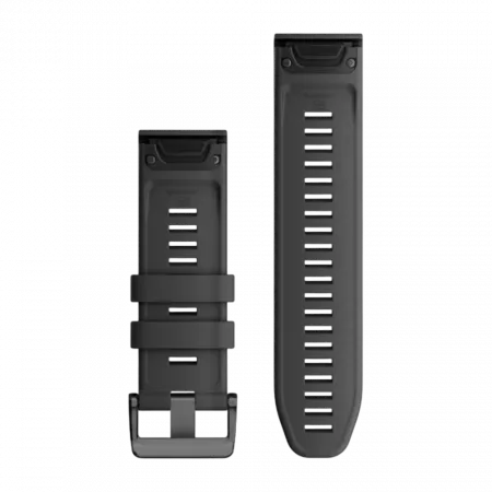 Ремінець QuickFit 26 мм, Graphite темно-сірий силіконовий