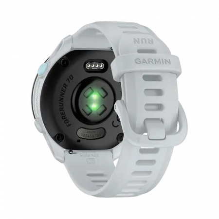 Смарт-годинник Garmin Forerunner 70 Whitestone з білим силіконовим ремінцем