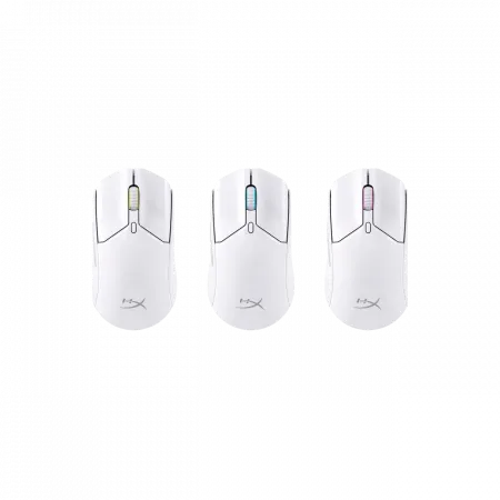 Миша HyperX Pulsefire Haste 2, RGB, USB-A/WL/BT, білий