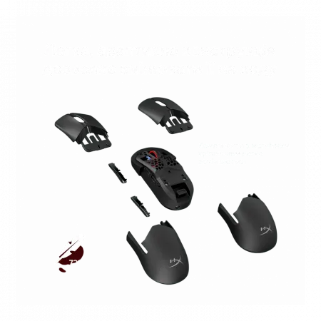 Миша HyperX Pulsefire SAGA PRO, RGB, USB-A/WL/BT, чорний
