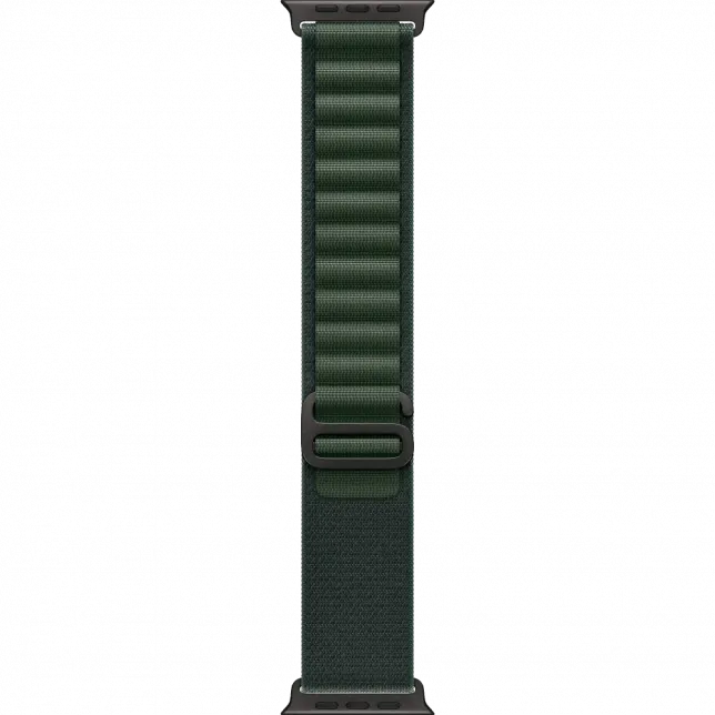 б/у Apple Watch Ultra 2 GPS + LTE 49mm Black Titanium Case with Dark Green Alpine Loop - Medium (копія)