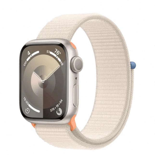 б/у Apple Watch Series 9 GPS 41mm Starlight Aluminum Case with Starlight Sport Loop