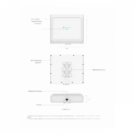 Точка доступу TP-LINK EAP772 OUTDOOR BE11000 1x2.5GE LAN, PoE, Зовнішня