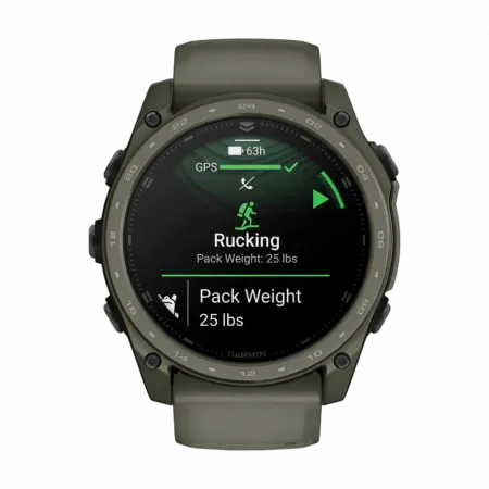 Смарт-годинник Garmin Tactix 8 51 мм AMOLED, Cerakote Coating З балістичним калькулятором Applied Ballistics Ultralight, з покриттям Olive Drab хакі Cerakote