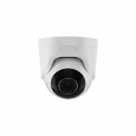 IP-Камера дротова Ajax TurretCam, 5мп, 2.8мм, Poe, True WDR, IP 65, ІЧ 35м, аудіо, кут огляду 100° до 110°, купольна, біла