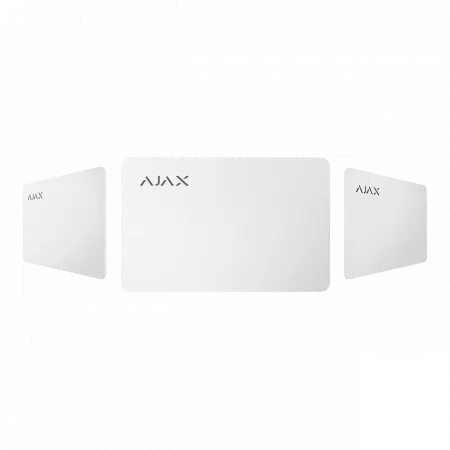 Картка Ajax Pass 1шт, Jeweller, безконтактна, білий