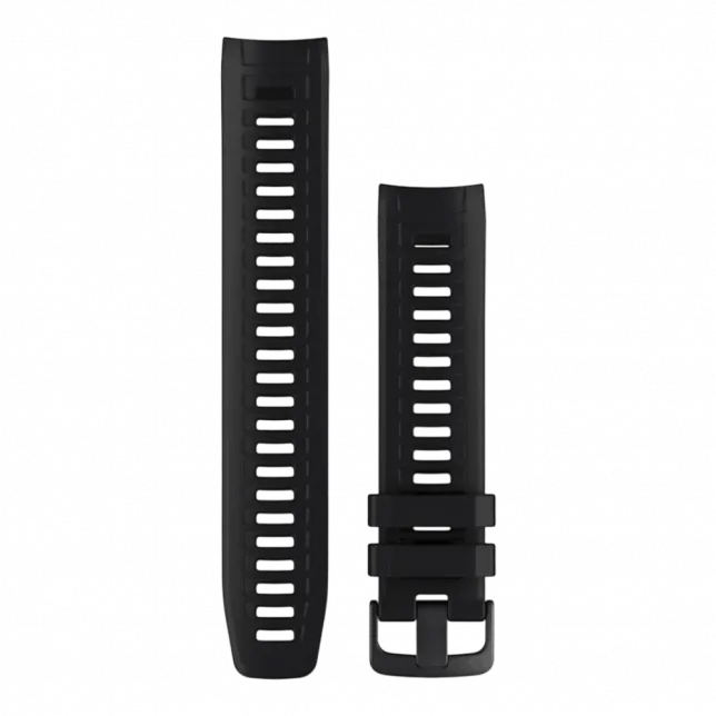  Ремінець 22 мм, (Instinct серія) Black чорний силіконовий