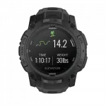 Смарт-годинник Garmin Instinct 3 50 мм, AMOLED, Tactical Edition Black чорний з чорним силіконовим ремінцем