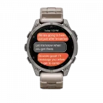 Смарт-годинник Garmin Fenix 8 47мм, AMOLED Sapphire, Titanium з титановим браслетом