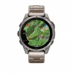 Смарт-годинник Garmin Fenix 8 47мм, AMOLED Sapphire, Titanium з титановим браслетом