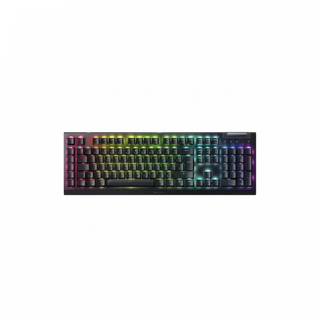 Клавіатура механічна Razer BlackWidow V4 X 110key, Green Switch, USB-A, EN/RU, RGB, чорний