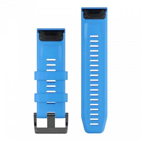 Ремінець QuickFit 26 мм, Cyan Blue блакитний силіконовий