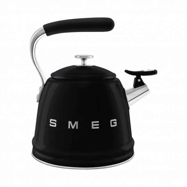 Чайник зі свистком Smeg (Black)