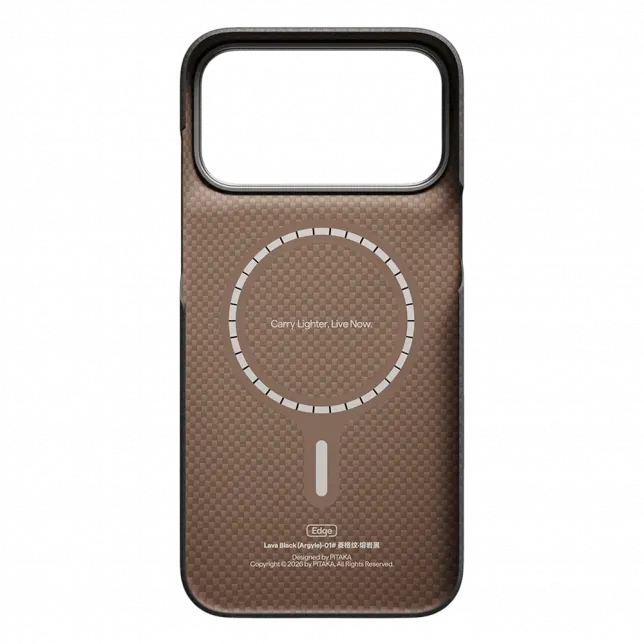 Чохол Pitaka Edge Ultra-Slim Argyle для iPhone 18 Pro/17 Pro Lava Black