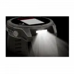 Смарт-годинник Garmin Fenix 9 51мм, Titanium з Pebble Gray темно-сірим силіконовим ремінцем