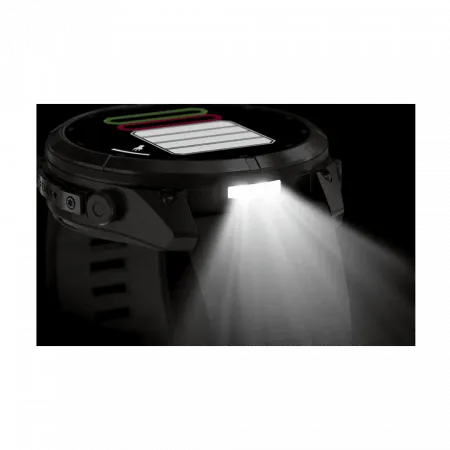 Смарт-годинник Garmin Fenix 9 Pro 51мм, Carbon Gray DLC Titanium з Black/Pebble Grey чорним/темно-сірим силіконовим ремінцем