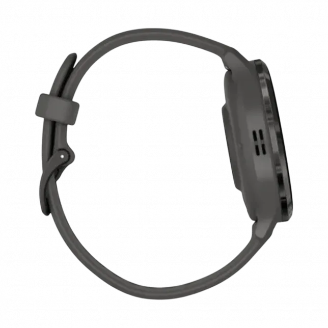 Смарт-годинник Garmin Venu 3S Slate Stainless Steel Bezel з Pebble Gray темно-сірим корпусом та силіконовим ремінцем
