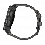 Смарт-годинник Garmin Instinct 3 50 мм, AMOLED Black чорний з Charcoal коричневим силіконовим ремінцем