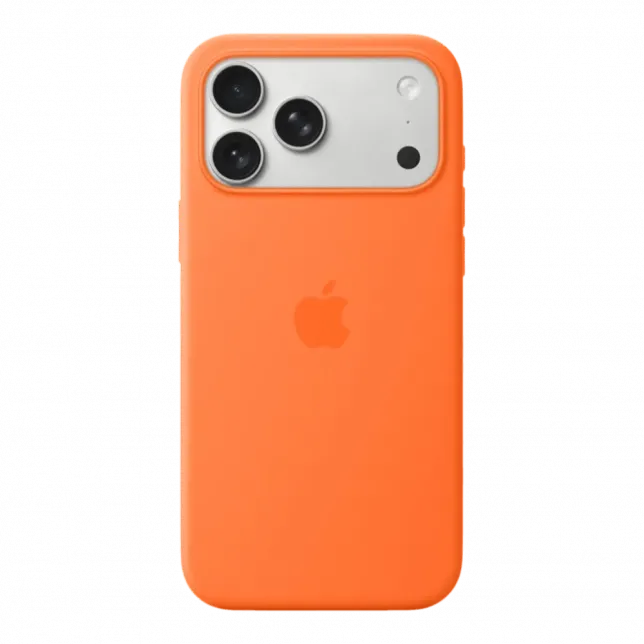 Чохол Apple Silicone Case with Magsafe для iPhone 17 Pro Max (Orange)