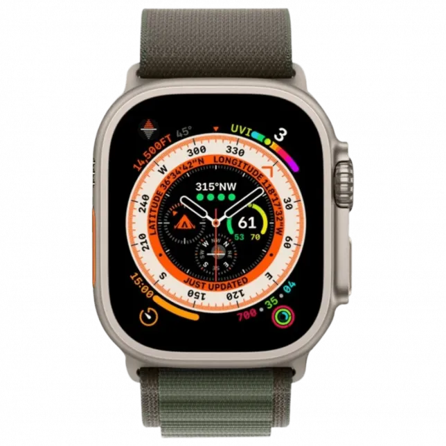 б/у Apple Watch Ultra GPS + LTE 49mm Titanium Case with Green Alpine Loop Small